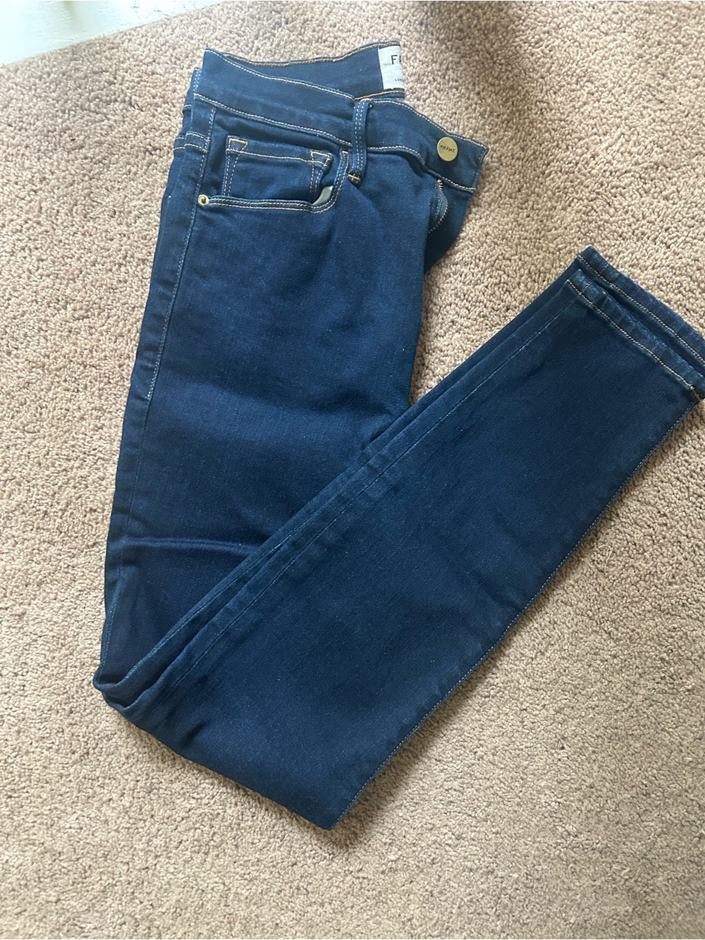 Frame Denim Women's Navy Skinny Jeans